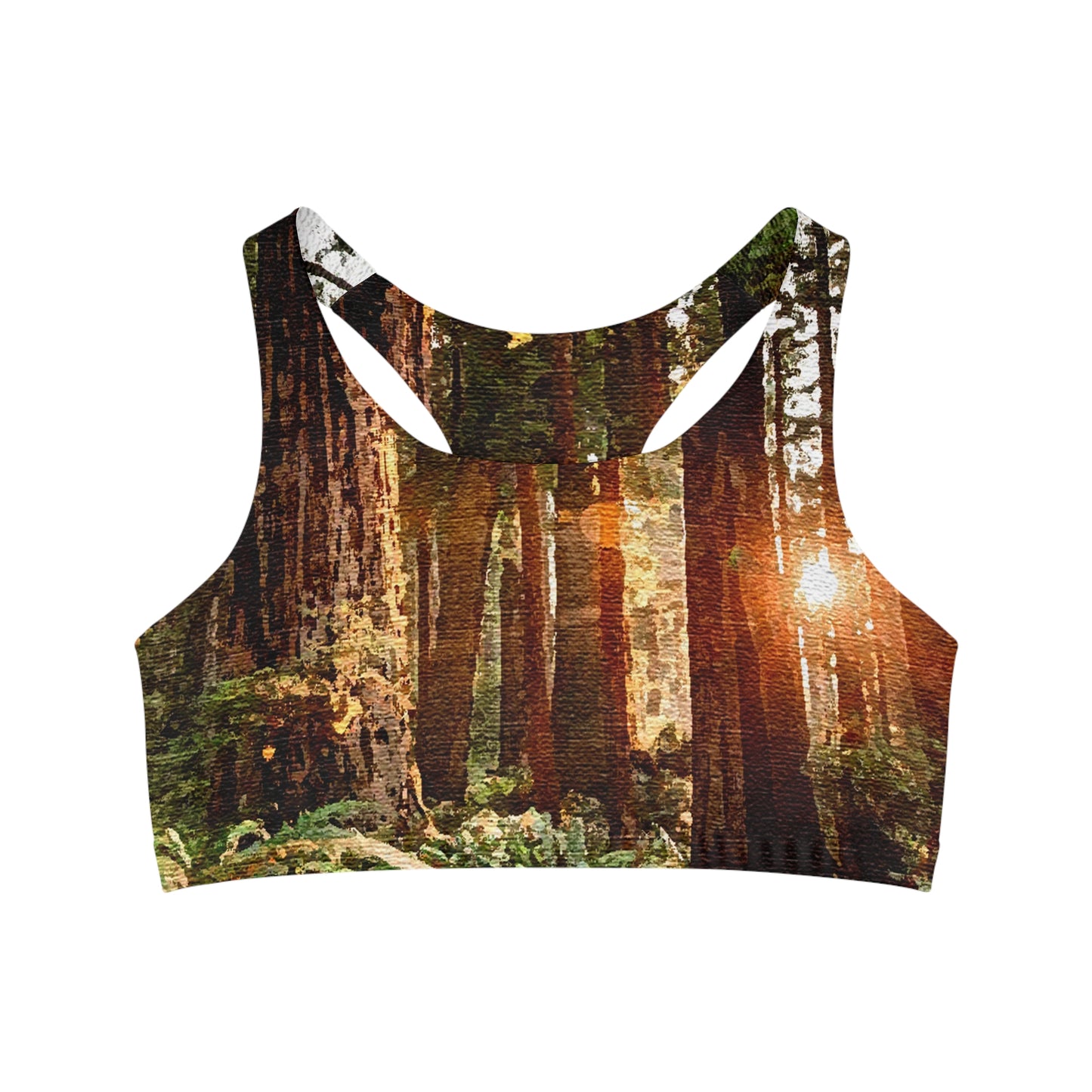 Forest Seamless Sports Bra (AOP)