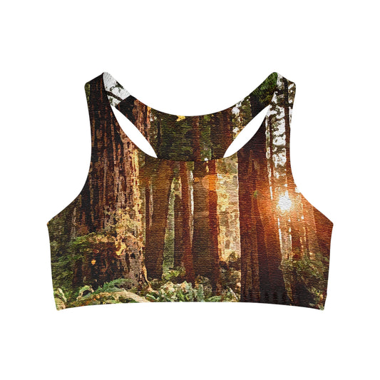 Forest Seamless Sports Bra (AOP)