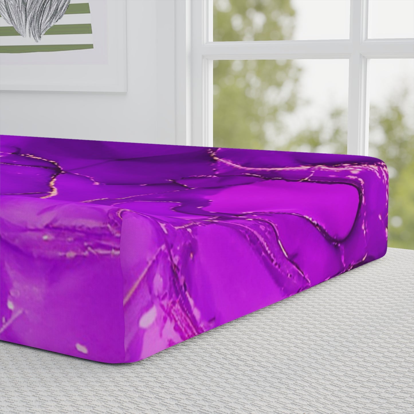 Purple Baby Changing Pad Cover