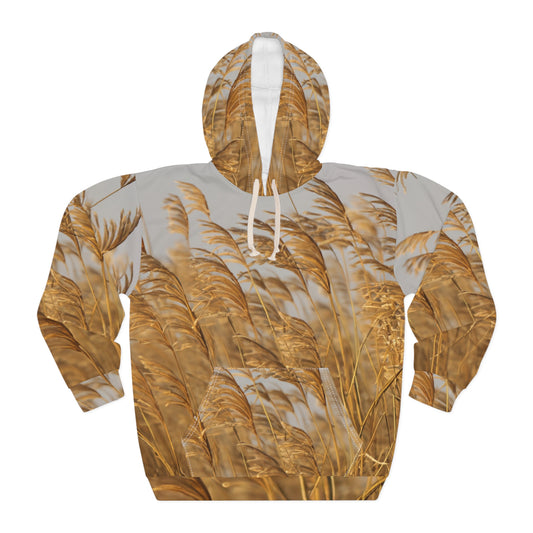 Golden Grass Unisex Pullover Hoodie (AOP)