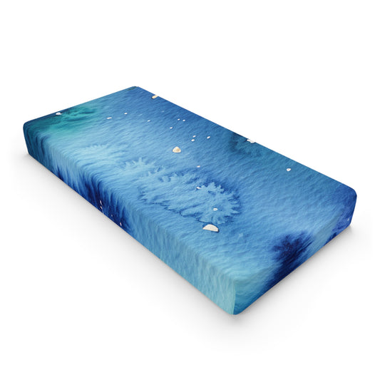 Night Watercolor Baby Changing Pad Cover