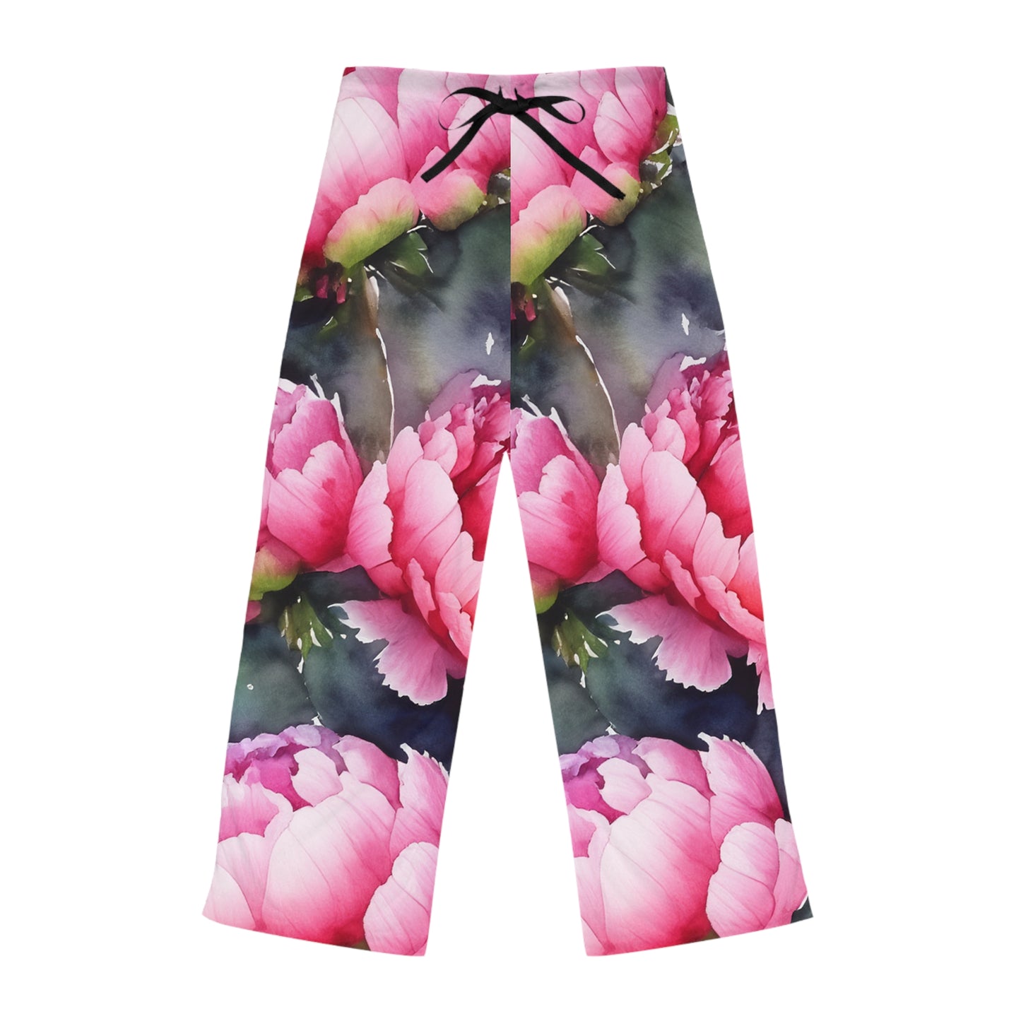 Peony Watercolor Women's Pajama Pants (AOP)