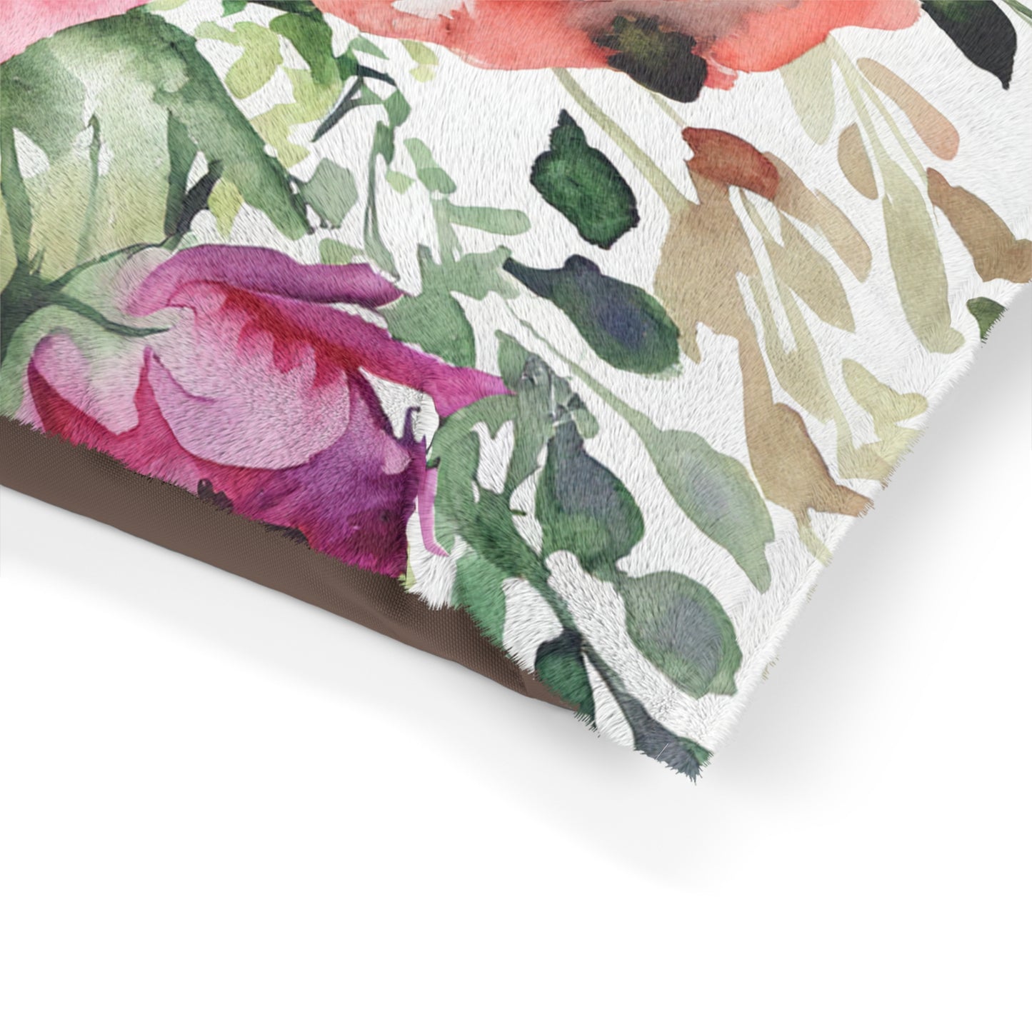 Floral Watercolor Pet Bed