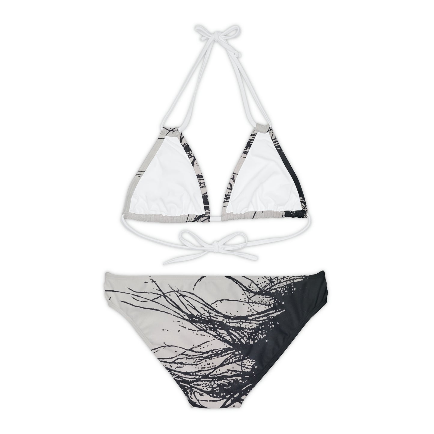 Windswept Strappy Bikini Set (AOP)