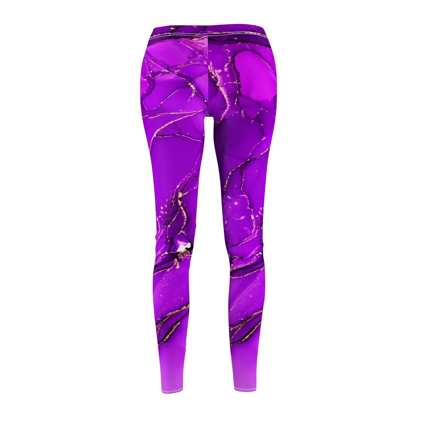 Purple Women's Cut & Sew Casual Leggings (AOP)