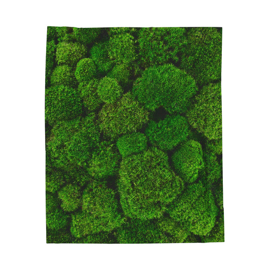 Moss Velveteen Plush Blanket