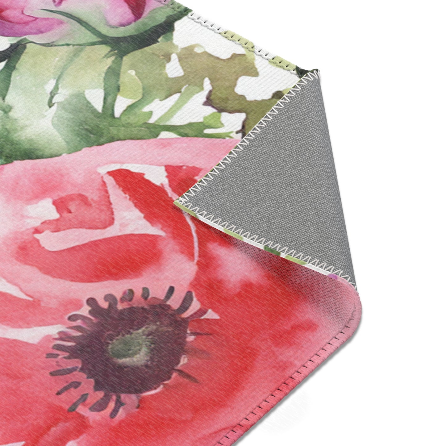 Flower Watercolor Area Rugs