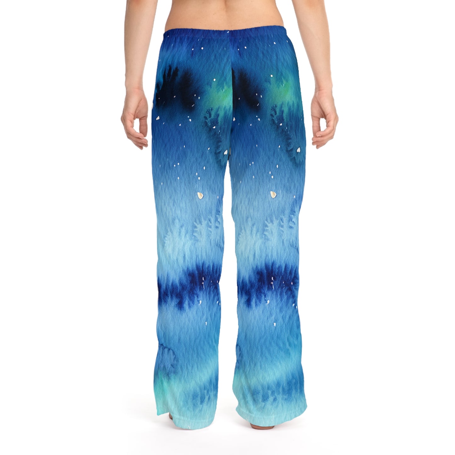 Night Watercolor Women's Pajama Pants (AOP)