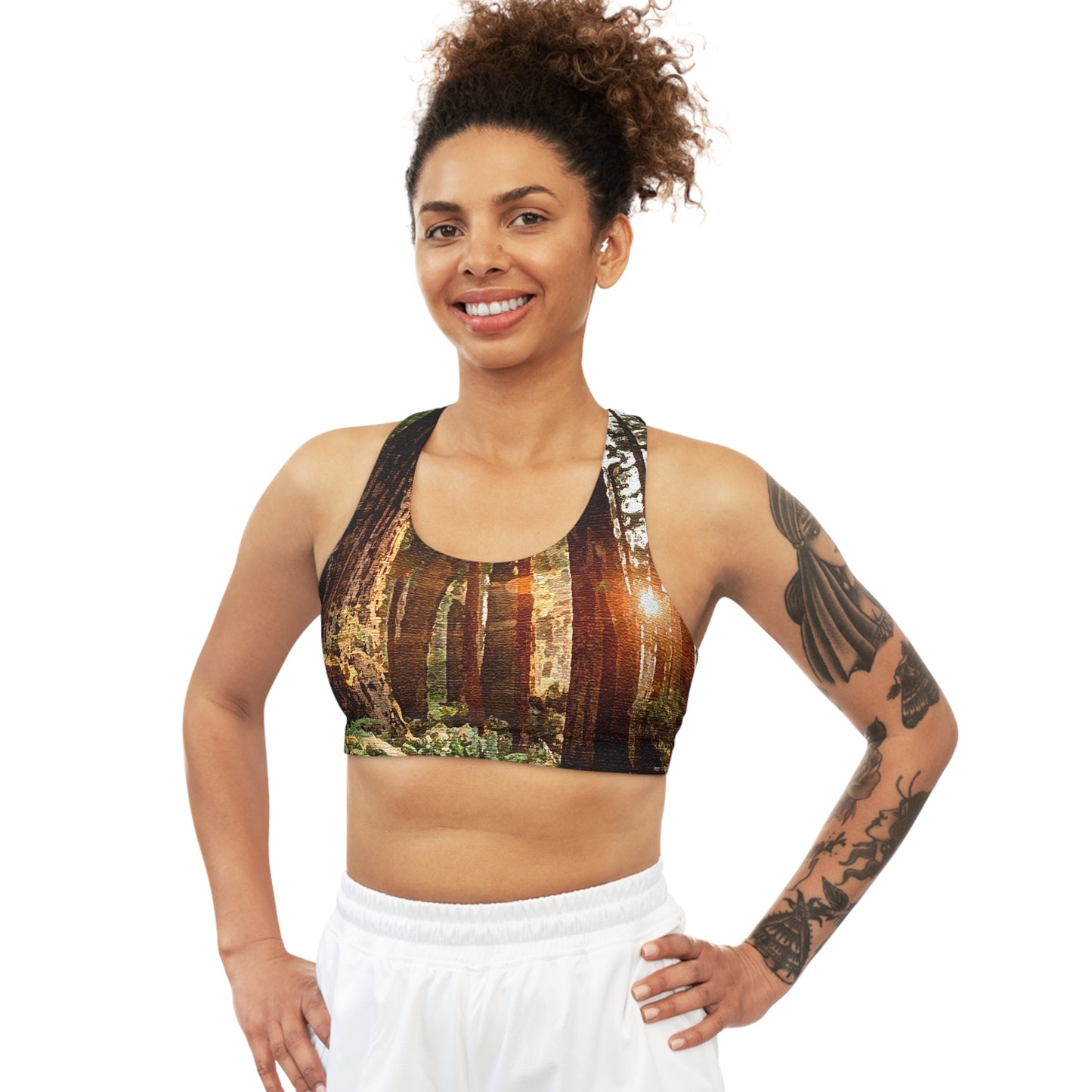 Forest Seamless Sports Bra (AOP)