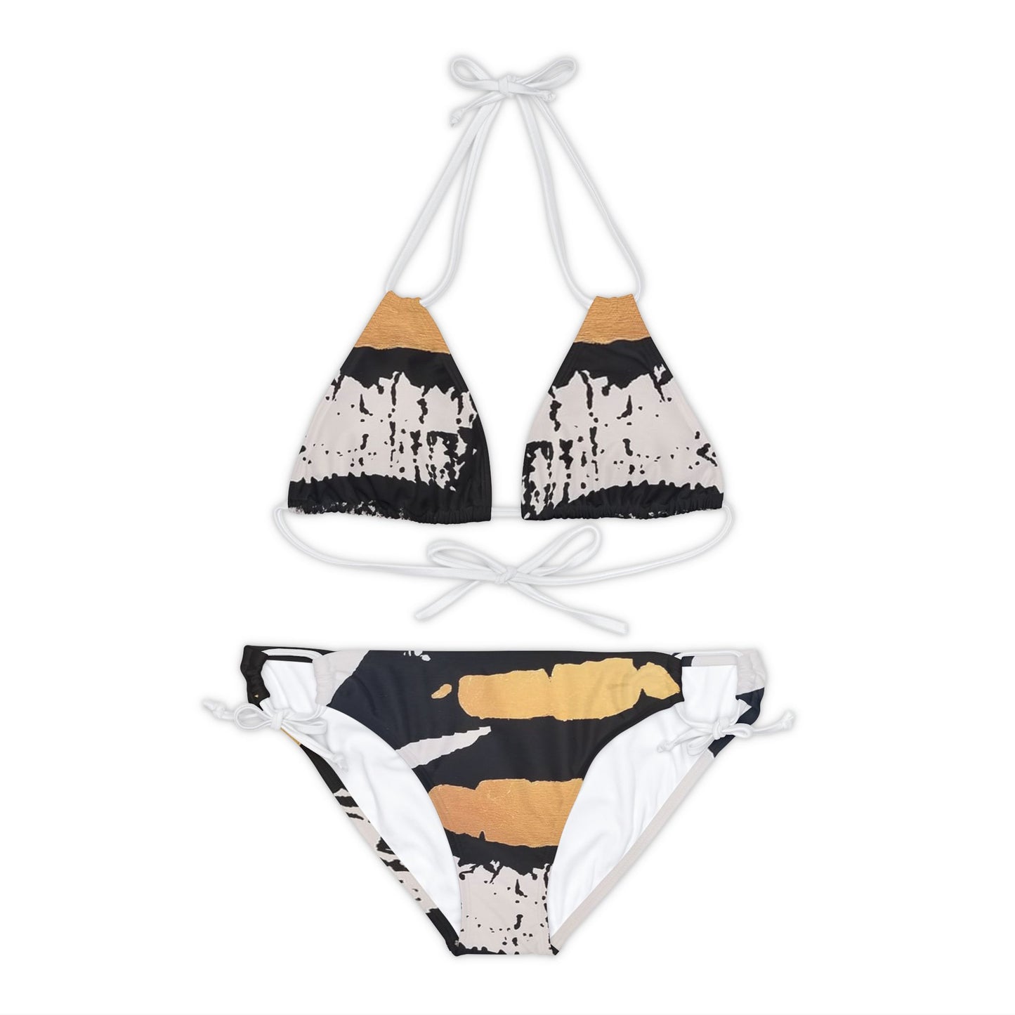 Bite The Bullet Strappy Bikini Set (AOP)